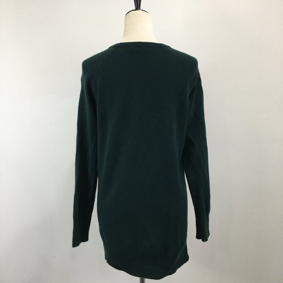 EQUIPMENT Dark Green 100% Cashmere Knit Pullover Sweater - Picture 6 of 12